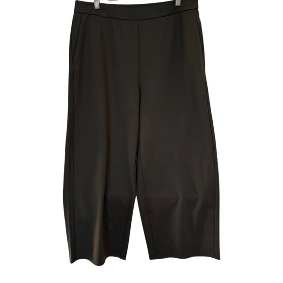 EILEEN FISHER JERSEY KNIT BLACK STRAIGHT LEG PANTS SZ. LARGE NWT - Picture 3 of 5